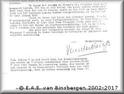 Brief van der Valk bombardement 2