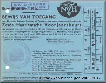 Deelnemerskaart beurs Haarlem Disupro